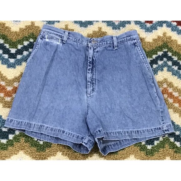 Vintage Mom Dockers Jean Shorts Size 12 High Rise - Picture 1 of 2